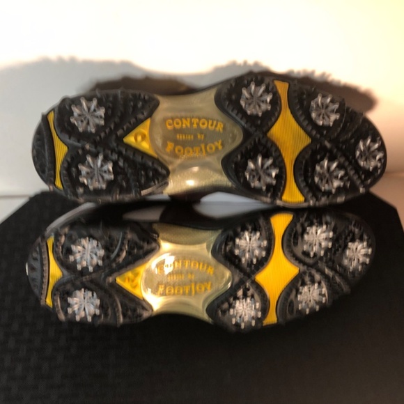 FootJoy Contour Series Mens Sz 11.5 Saddle Soft Spikes Golf Shoes - Picture 12 of 16